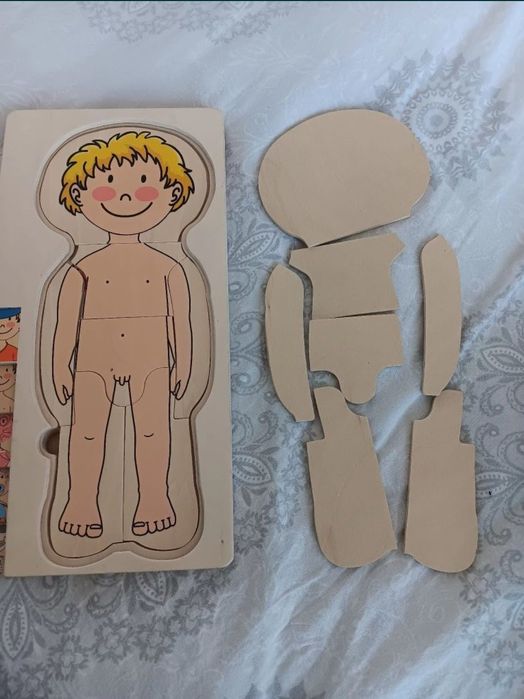 Joc puzzle corpul uman baiat anatomia umana ca nou anatomie