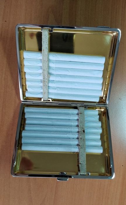 Портсигар серебрянный