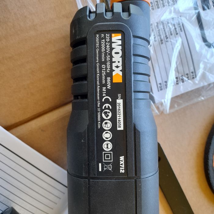 Polizor unghiular Marca Worx 125 mm,NOU