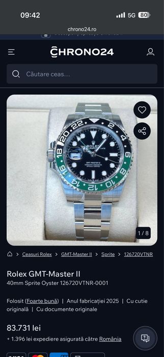 Rolex spirite gmt clona 1/1
