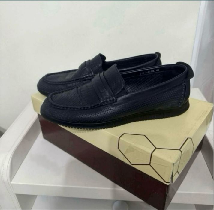 Лоферы мужские кожаные