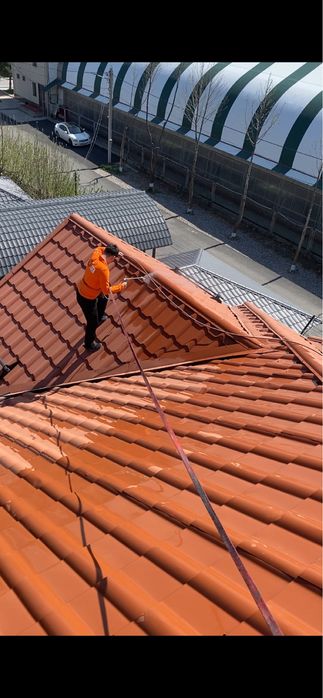 Покраска крыша стены и ангар