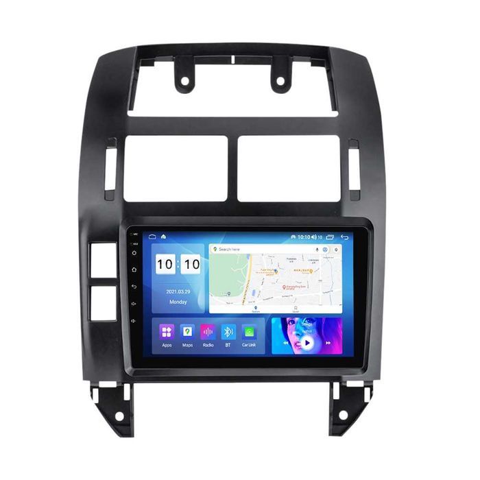 NAVIGATIE Android 14 VW POLO 2004 2011  Waze YouTube CarPlay + CAMERA