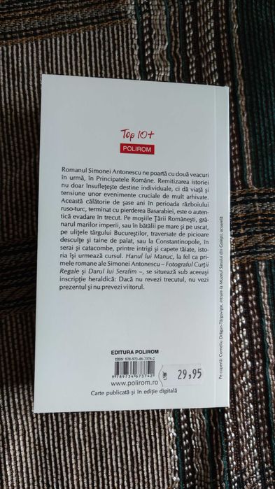Carte - Hanul lui Manuc -  Simona Antonescu