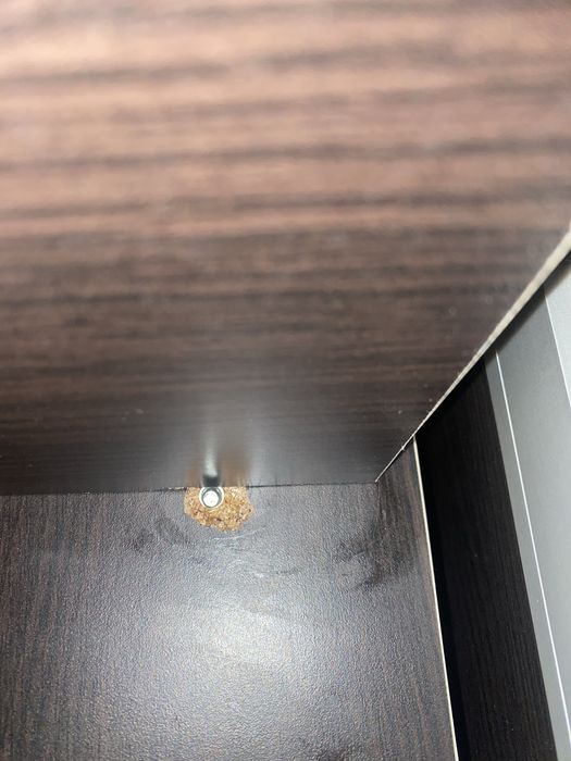 Dulap 221x200x60 (HxLxA), usi glisante, SH, negru cu alb