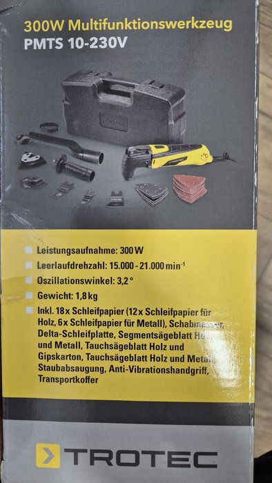 Мултифункционален инструмент TROTEC PMTS 10-230V, ГАРАНЦИЯ 3г