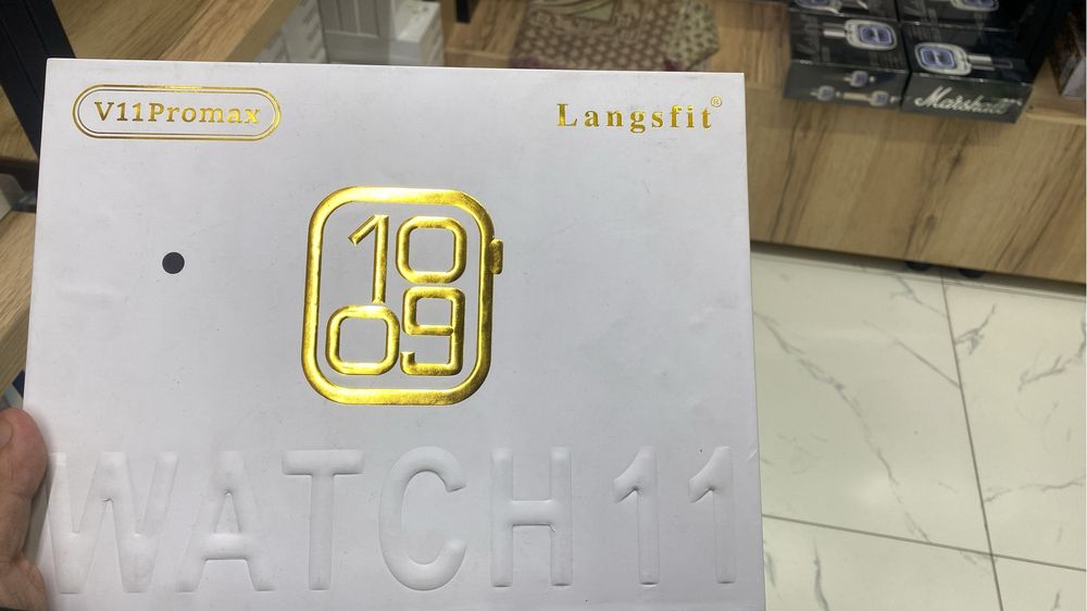 V11 Pro Max смарт сағат — жаңа, толық комплект