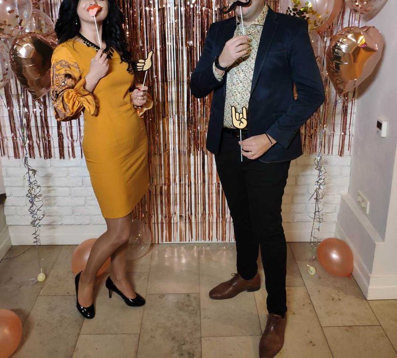 Rochie galbena eleganta