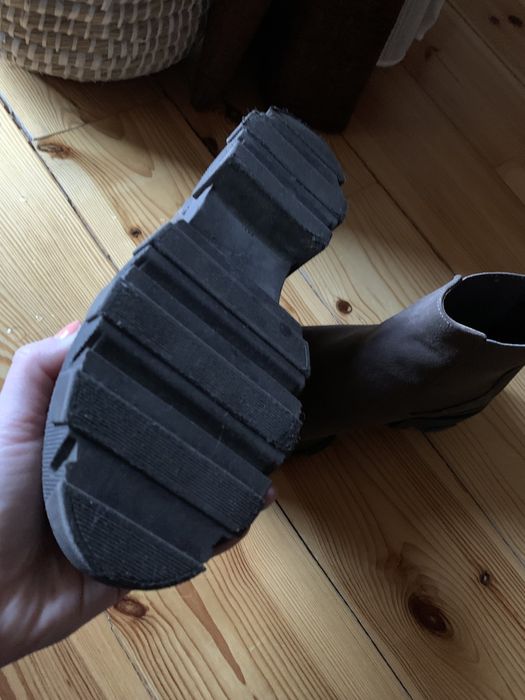 Ghete piele intoarsa si interior piele, MUSK, marime 38