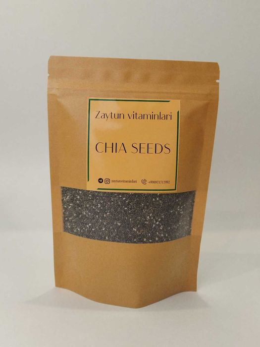 Семена Чиа Chia urug'lari Для похудения 150 g 200 g 300 g 400 g 600 g