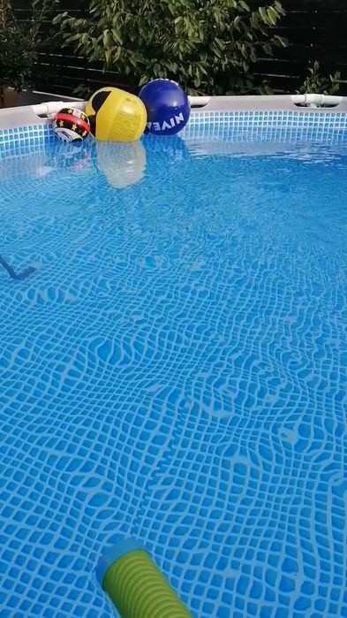 Piscina Rotunda 457×122 Intex Cu Cadru Metalic Si Pompa Filtrare