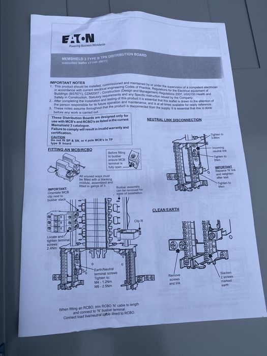 Tablou electric trifazic