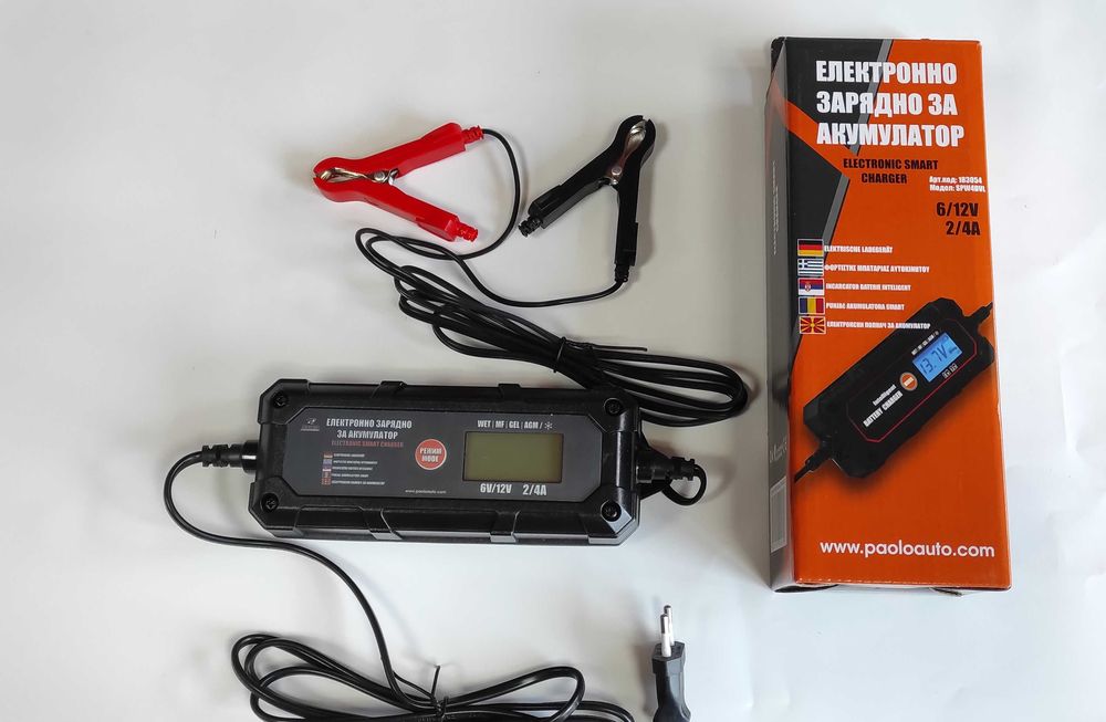 Електронно зарядно за акумулатори 12/6 v волта