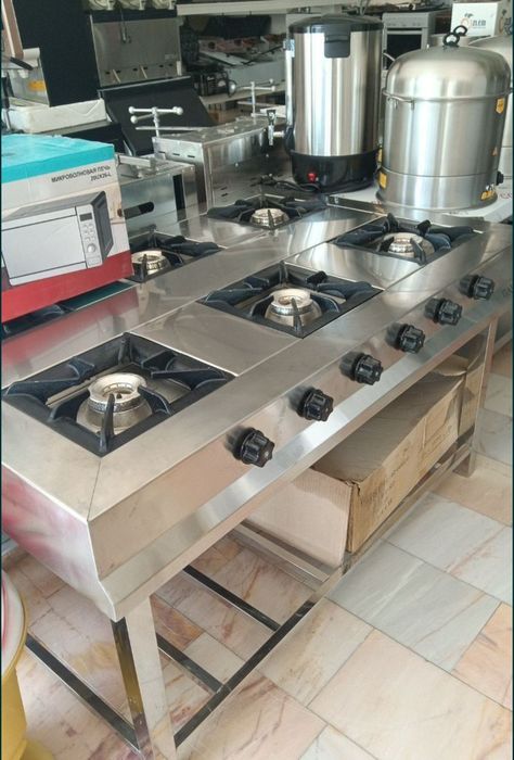 Газ плита 6 конфорки газ плита Gaz plita газ плита из нержавейки gazpl