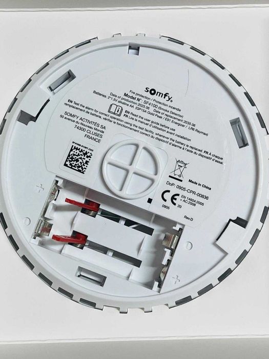 Detector de fum conectat Somfy 1870289 - Sirenă de 85 dB