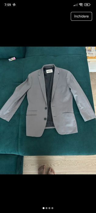 Sacou Gri Elegant