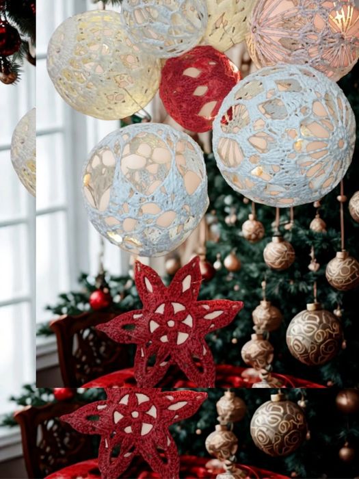 Globuri crosetate manual din bumbac