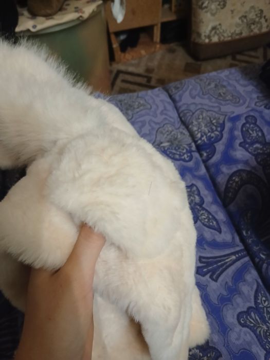 Тёплая зимняя шапка с ушками