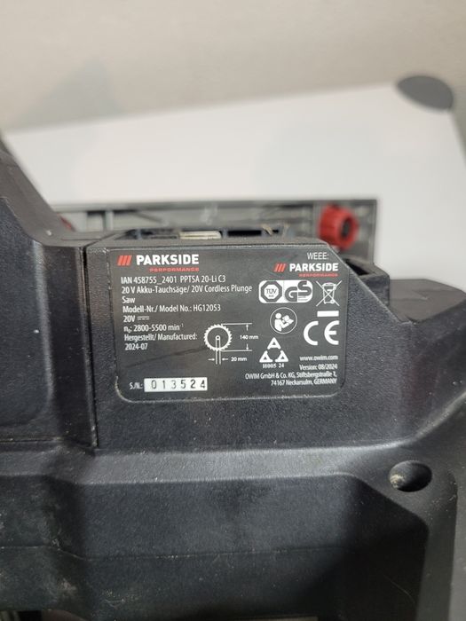 Циркуляр Parkside PPTSA 20-LI C3