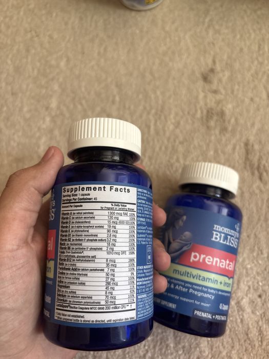 Mommy's Bliss Prenatal Multivitamin + Iron (45 капсул)