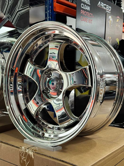 Jante Aliaj EMR Wheels L002 - 4x100 18 FULL CHROME Megane Logan E30