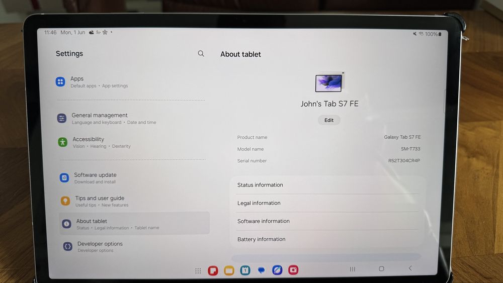 Samsung Galaxy Tab S7 FE WIFI 12.4” 64GB  + HUSA (nu IPAD)