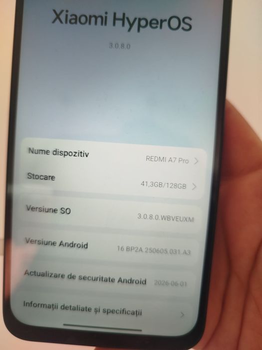 Telefon Xiaomi Redmi A7 Pro, 128GB, 4GB RAM, Black - Nou