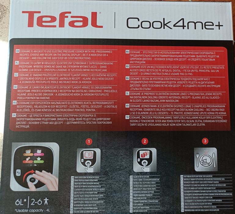 Multicooker inteligent cu gatire sub presiune Tefal Cook4me