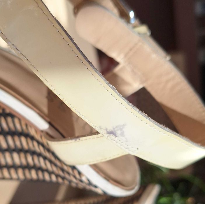 Sandale GUESS, Bej 37, Tocuri 9cm și Platformă Comodă