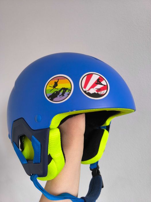 Casca schi + ochelari copii Wedze, casca 48-53 cm, cagula BONUS