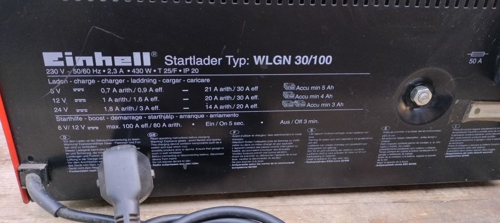 Redresor Einhell WLGN 30A/100A– 6/12/24V