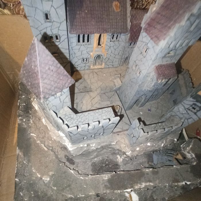 Castel vechi , cetate din placaj pentru diorama