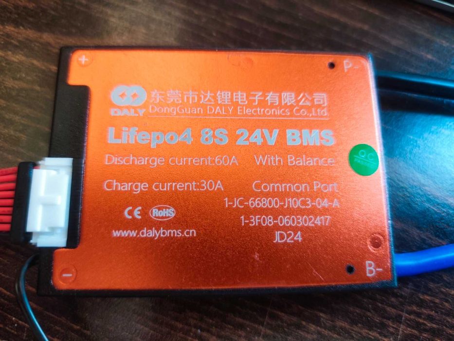 2xDALY BMS защитни модули за Li-FePO4 - PCM-F08S60 DALY