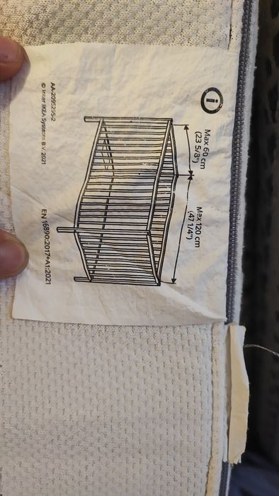 Saltea patut copii 120x60 IKEA Skonast