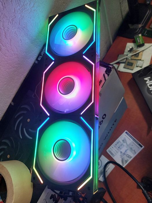 Set fanuri pc tip Lianli unifan Jungle Leopard interstellar v2 blk ,S