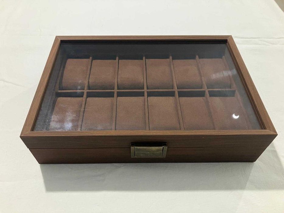 Cutie Caseta Depozitare Ceasuri Lemn NUC de 3,6,10 și 12 locuri. NOU !