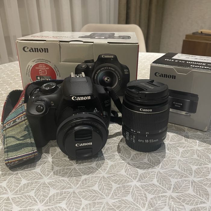 Продаётся Canon 1200D + Canon EF 50mm f/1.8