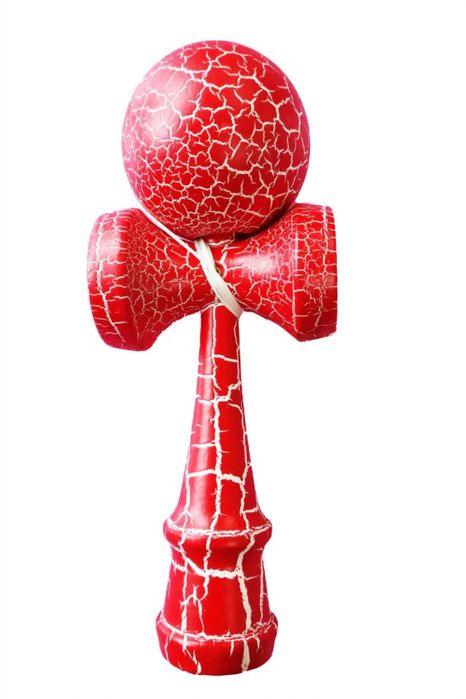 Kendama roșie cu bila