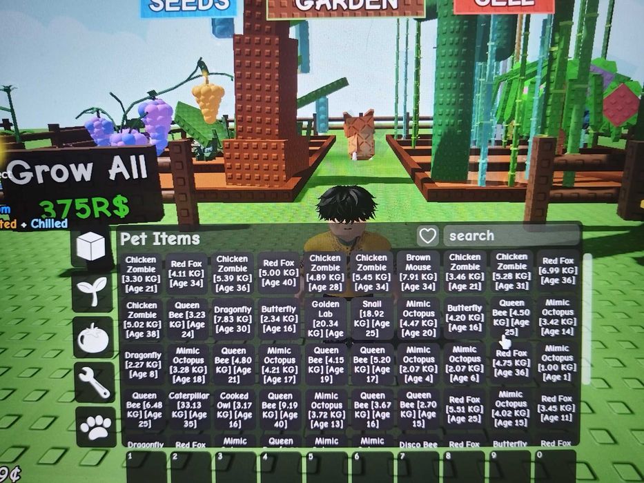 Vand pets pet-uri pe grow a garden
