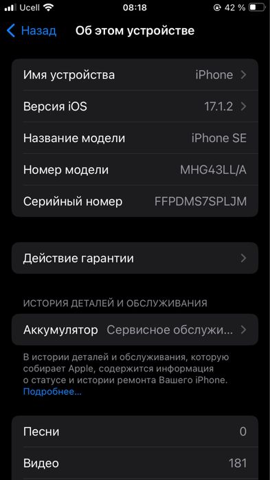 Iphone se ideal usta kormagan ochilmagan tel