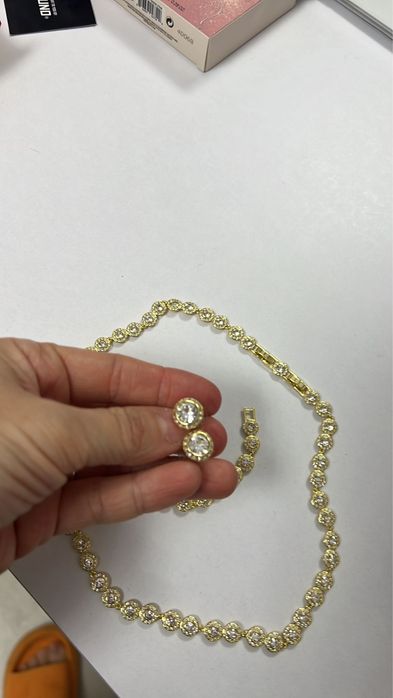 Set Swarovski (3) Una Angelic gold