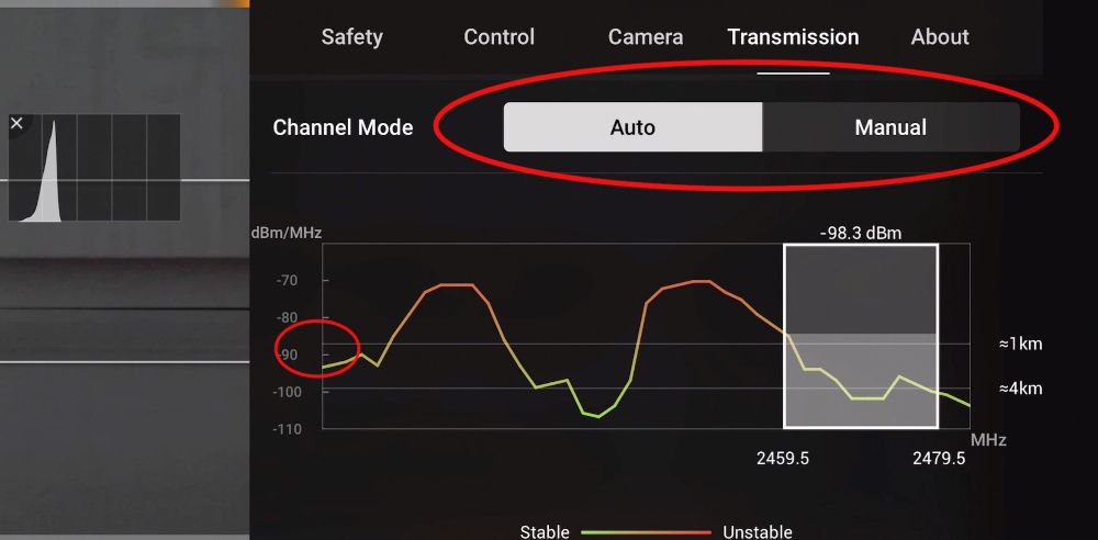 Mavic mini store fcc mode