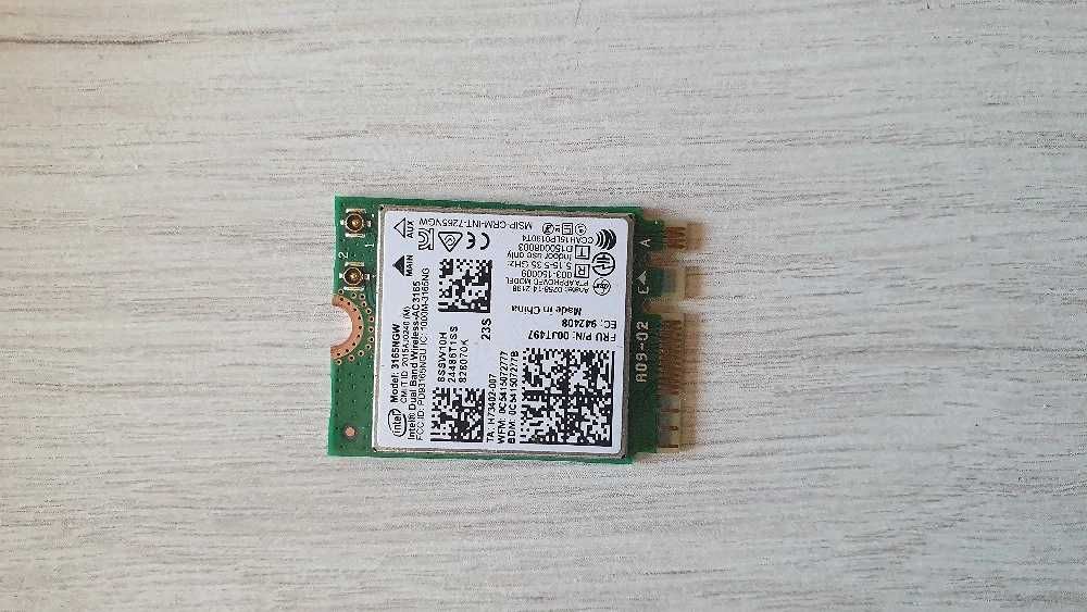 intel 3165 placa modul retea wifi si bt laptop m2