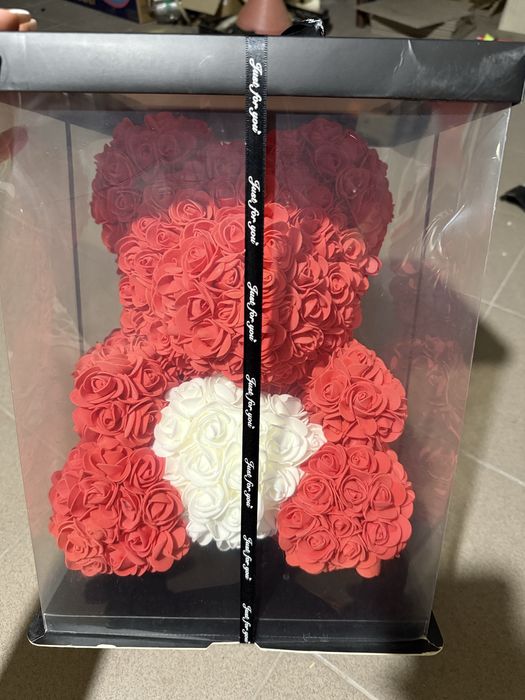 Мече от рози 40см