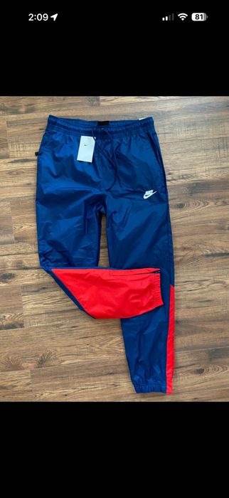 Nike Sportswear Woven Windrunner Men's Tracksuit, Red/Blue Size Medium