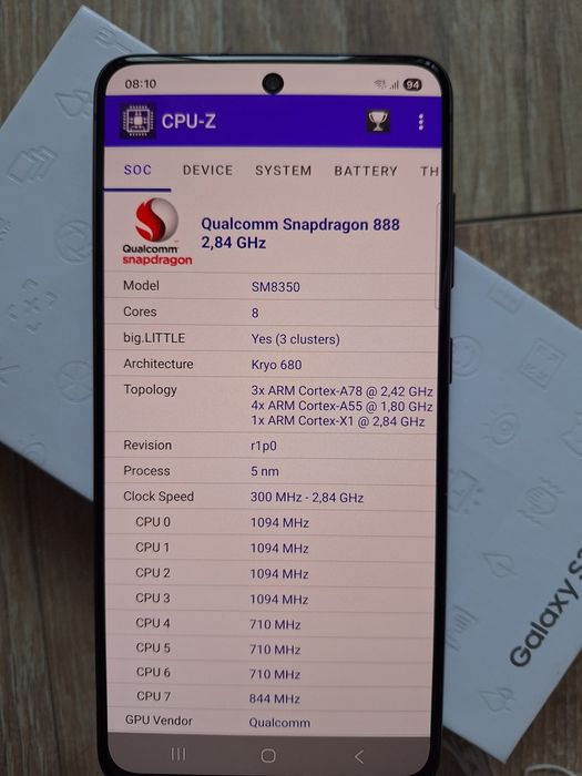 Samsung S21 FE 5G, 8/256 GB, Graphite, ca NOU, Snapdragon