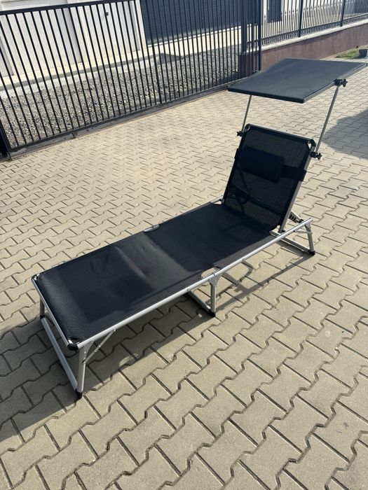 Sezlong din aluminiu pliabil 2 bucati!