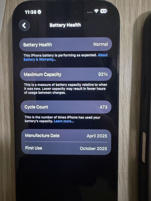Iphone 16 Pro 256GB - Black Titanium с гаранция