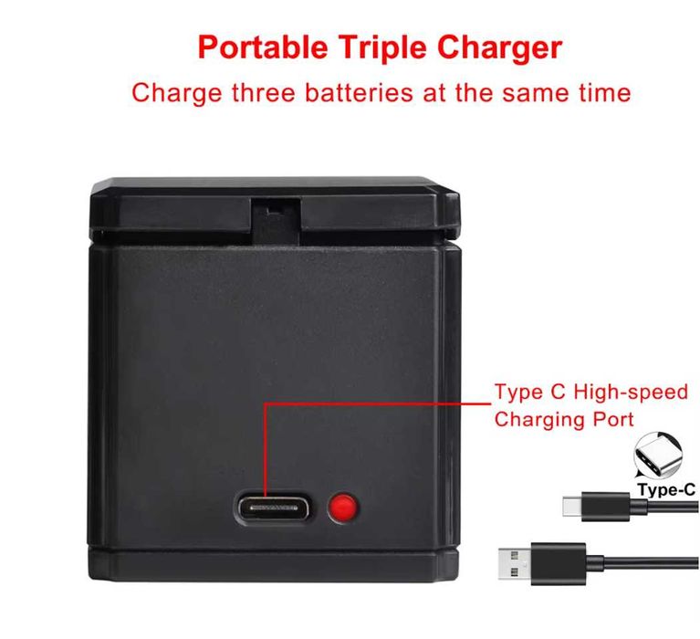 Зарядно за GoPro Hero 5 , 6 , 7 , 8