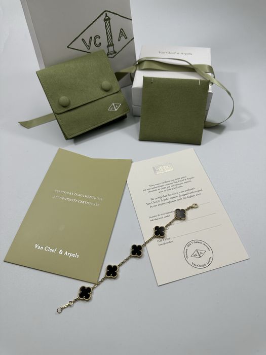 Brățară Van Cleef & Arpels 5 motifs Gold 750 Black
